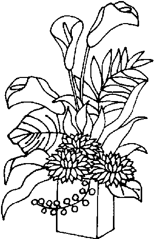 Dibujos para pintar de plantas